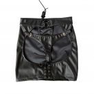 Эксклюзивные сексуальные черные трусики-юбка из искусственной кожи photo 3