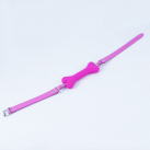 Кляп из кожи с силиконовой косточкой для БДСМ photo 1