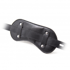 Кляп из кожи на ремешке для БДСМ, 2 цвета photo 6