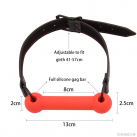 Кляп из силикона с ремешком искусственной кожи photo 4