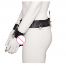 Кожаный пояс с ремнем на фаллоимитатор.  photo 3