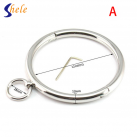 Ошейник с зажимами для сосков. Нержавеющая сталь. Диаметр 14 см. photo 1