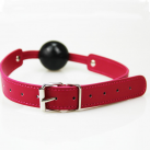 Красный кляп для БДСМ Oral Fixation photo 3