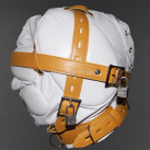 Мягкая кожаная маска Wrap на голову photo 3