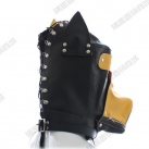 Мягкая кожаная маска "Собачка" на голову photo 4