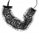 Кружевная маска на глаза и мягкие наручники, цвет черный photo 5