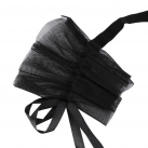 Кружевная маска на глаза и мягкие наручники, цвет черный photo 1