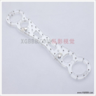 Пластиковые прозрачные наручники с замком для БДСМ photo 2