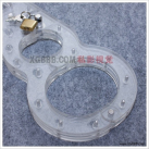 Пластиковые прозрачные наручники с замком для БДСМ photo 5