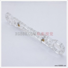 Пластиковые прозрачные наручники с замком для БДСМ photo 4