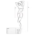 Бодистокинг-платье с открытой грудью Passion BS092 white photo 3