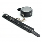 Мягкие наручники Smspade, черно-серебристые photo 4