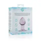 Рожева анальна пробка зі скла Gildo Pink Glass Buttplug No. 27 photo 5