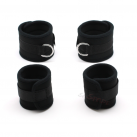 Черные неопреновые наручники Smspade HC-42 photo 3