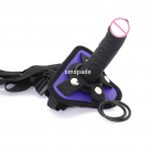 Фиолетовый страпон, 130*35 мм photo 3