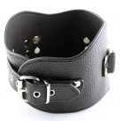 Черный кожаный ошейник, 10 шт. photo 4