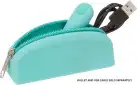 Сумка для зберігання секс-іграшок PowerBullet - Silicone Storage Zippered Bag Teal photo 4