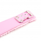 Мягкий пушистый ошейник с поводком  photo 1