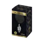 Металева анальна пробка Кролячий хвостик Alive Fluffy Twist Plug M Black, діаметр 3,4 см photo 3
