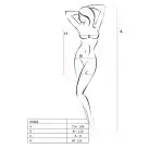 Бодистокинг Passion BS063 red, платье-сетка халтер photo 4