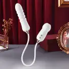 Пульсатор з вакуумним стимулятором Kistoy Cathy White на гнучкому з'єднанні photo 4