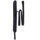 Черный мягкий ошейник с поводком для БДСМ photo 5