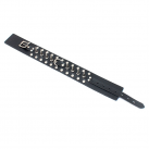 Кожаный черный ошейник с шипами и поводком photo 3