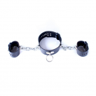 Ошейник с наручниками и тяжелыми металлическими цепями photo 5