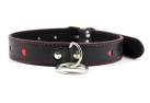 Ошейник из искусственной кожи с поводком на цепочке photo 4