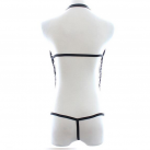 Кружевное боди с кожаными ремешками photo 1