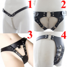 Кожаные трусики с цепочкой photo 2