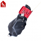 Черные кожаные перчатки Davidsource с замком photo 6