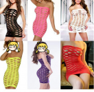 Эротическое желтое платье с отверстиями photo 3