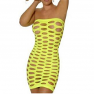 Эротическое желтое платье с отверстиями photo 2
