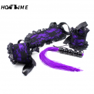 Кружевной фиолетовый набор для БДСМ (наручники, блиндер, повязка на глаза) photo 2