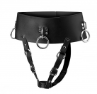 Кожаный пояс с ремнями для вибратора photo 1