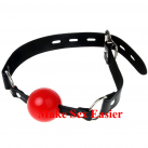 Силиконовый кляп с кожаным ремешком photo 3