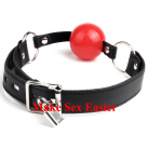 Силиконовый кляп с кожаным ремешком photo 6