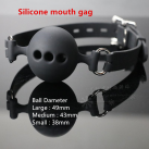 Силіконовий чорний кляп photo 3