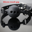 Силіконовий чорний кляп photo 2