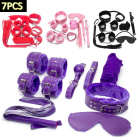 Набір для БДСМ шкіряний 7 ШТ., 4 кольори photo 2