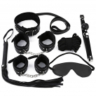 Набір для БДСМ шкіряний 7 ШТ., 4 кольори photo 1