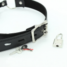 Мягкий силиконовый кляп с ремешком из искусственной кожи photo 1