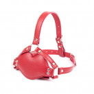 Красный кляп Губы с фаллоимитатором photo 2