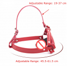 Красный кляп Губы с фаллоимитатором photo 6