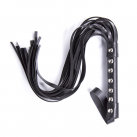 Кожаная плеть, цвет черный, красный photo 2