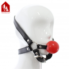 Силиконовый кляп с кожаным ремнем Davidsource  photo 4