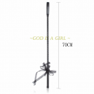 Черный кожаный хлыст, 70 см photo 2