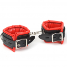 Манжеты для ру и ног БДСМ, черный/красный photo 6