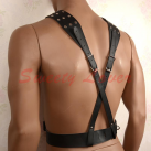 Ремни с кольцом черные, искусственная кожа  photo 1